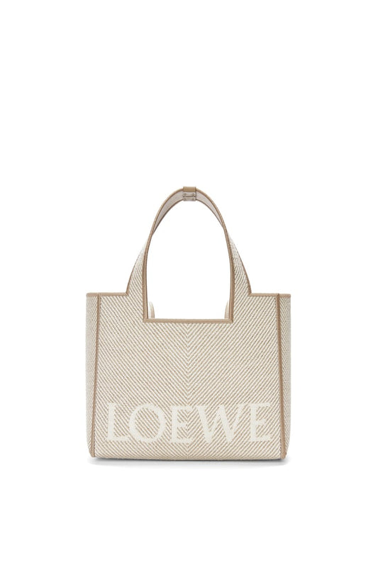 Loewe  Small  Font tote in jacquard canvas