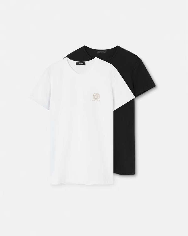 VERSACE  LOGO  T-SHIRT,PACK OF 2