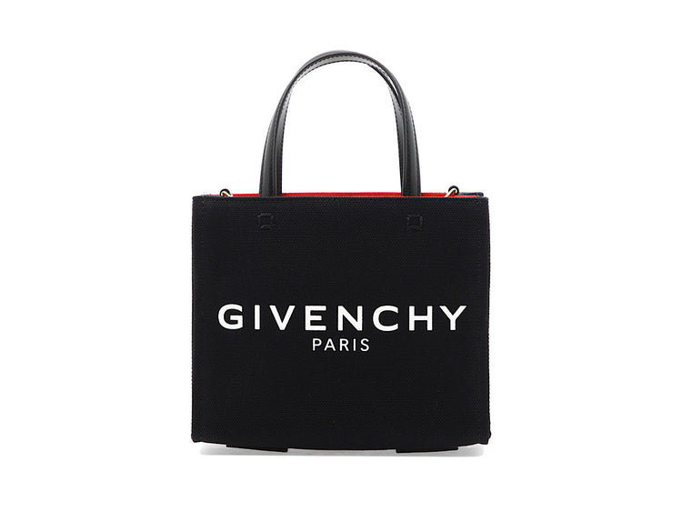 Givenchy Black Canvas Mini Tote Bag