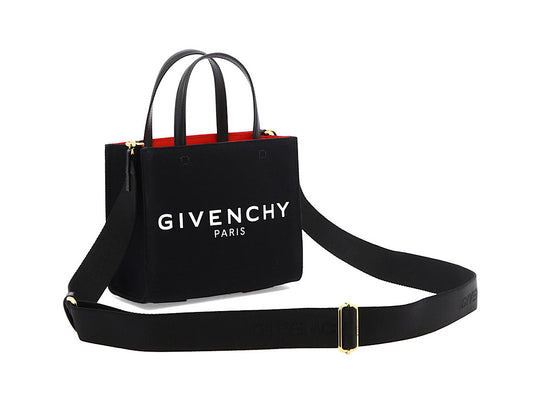 Givenchy Black Canvas Mini Tote Bag
