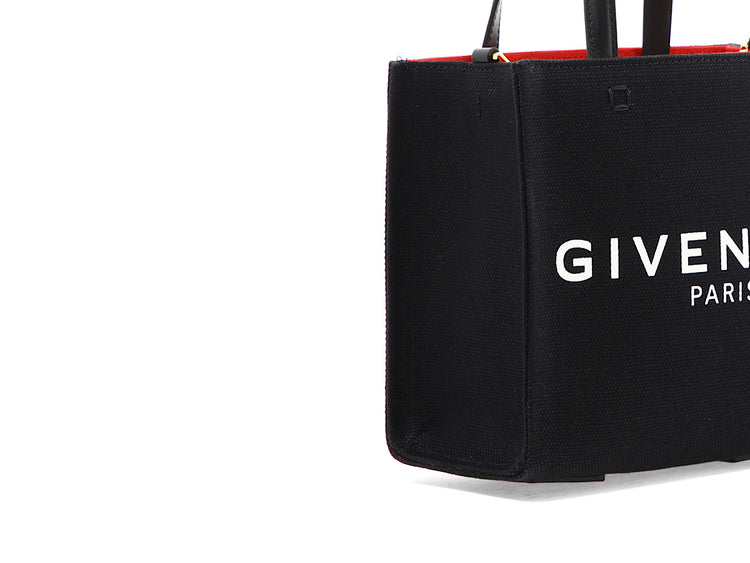 Givenchy Black Canvas Mini Tote Bag