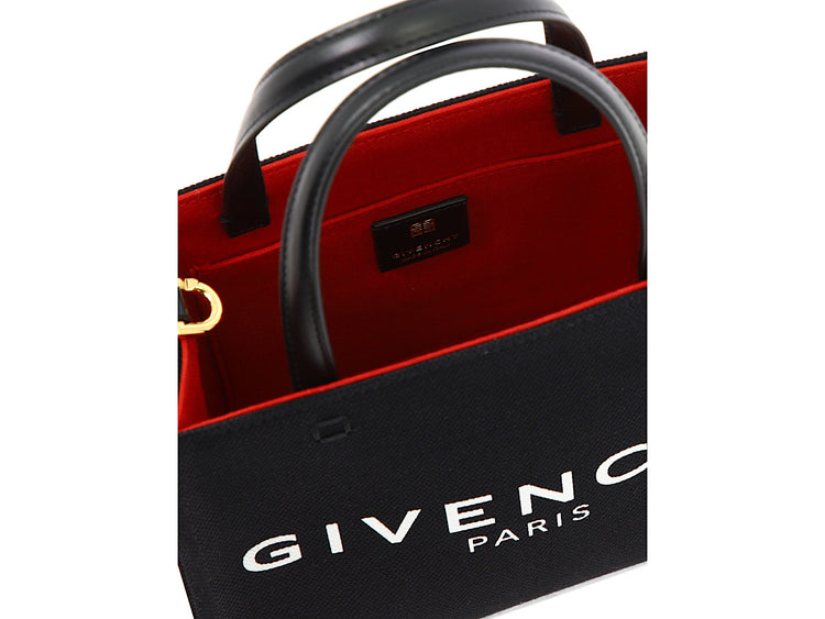 Givenchy Black Canvas Mini Tote Bag