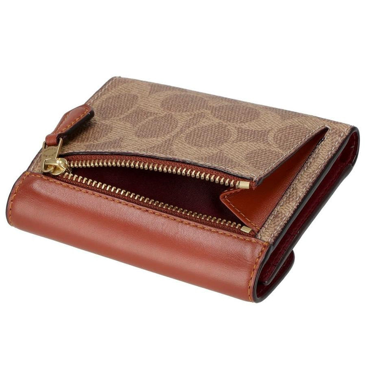 Women's Wyn Small Wallet In Colorblock Signature Canvas