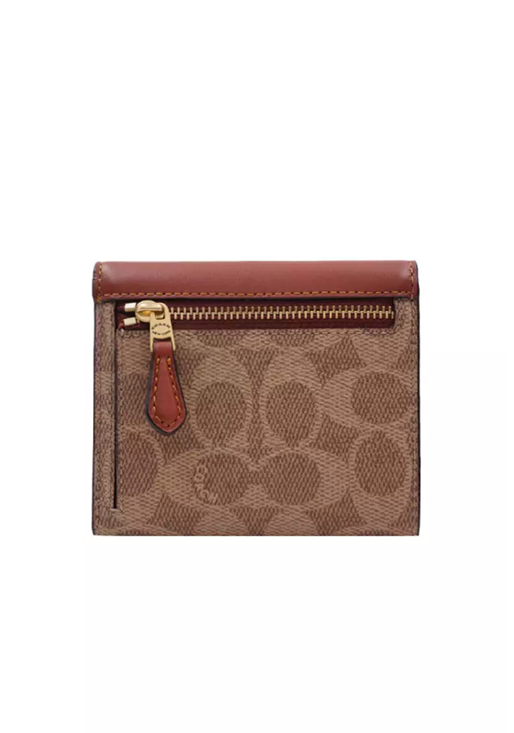 Women's Wyn Small Wallet In Colorblock Signature Canvas
