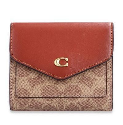 Women's Wyn Small Wallet In Colorblock Signature Canvas