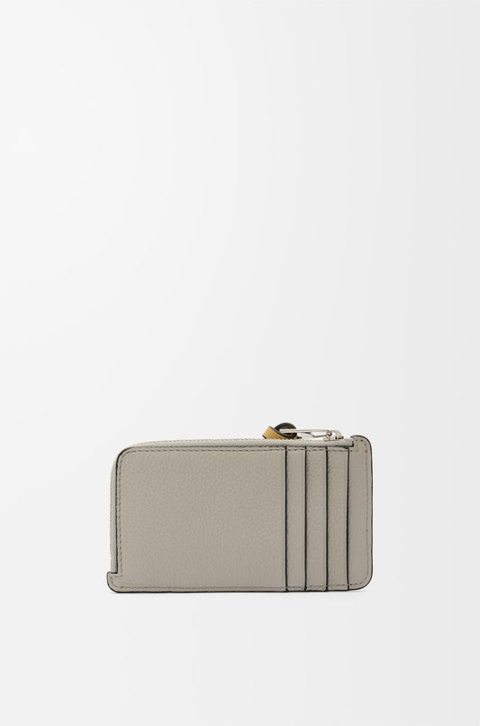 Coin cardholder in soft grained calfskin