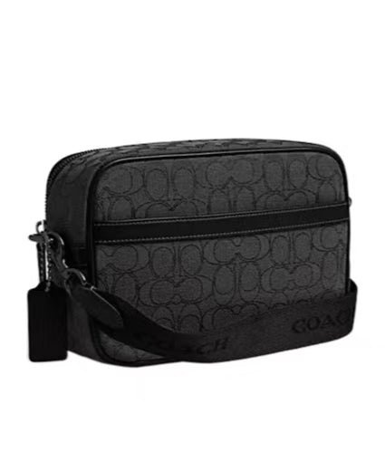Theo Camera Bag in Signature Jacquard  CBF21