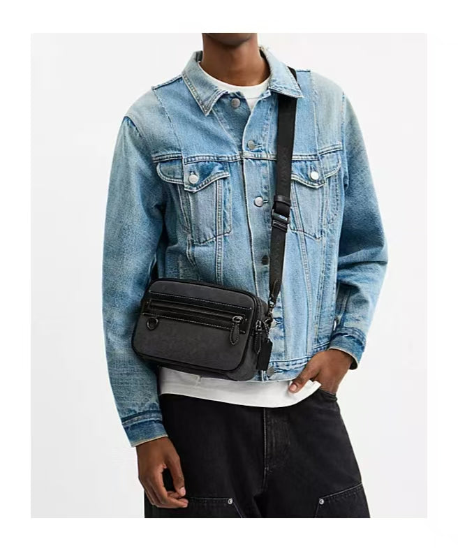Theo Camera Bag in Signature Jacquard  CBF21
