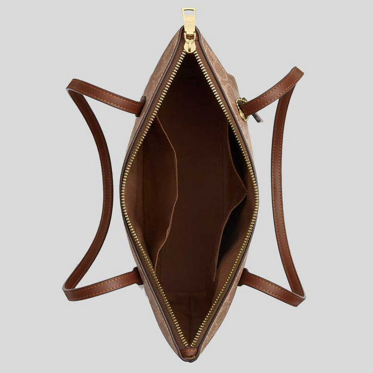 FIONA ZIP TOTE BAG IN SIGNATURE CANVAS CBT18