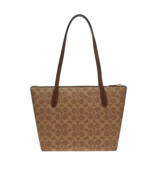 FIONA ZIP TOTE BAG IN SIGNATURE CANVAS CBT18