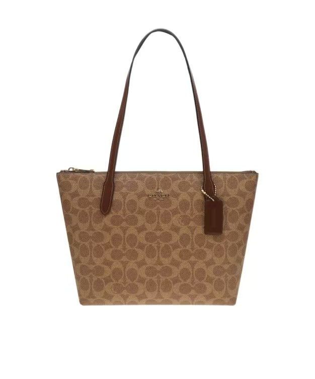 FIONA ZIP TOTE BAG IN SIGNATURE CANVAS CBT18