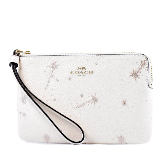 Coach Women’s Small Corner Zip Wristlet with Star Print (CCK76)