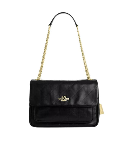 COACH Elodie Crossbody Bag With Quilting in Black CCZ62