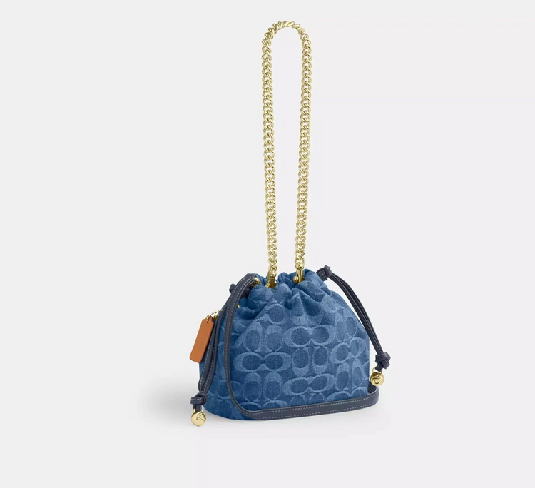 COACH FAYE Mini Drawstring Bag (CDE32)