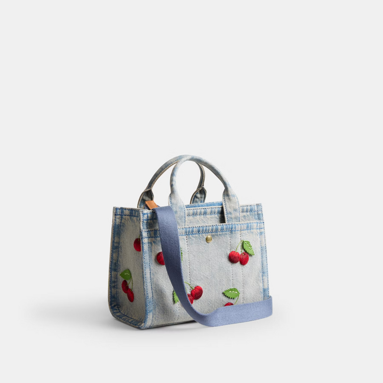 COACH CARGO TOTE BAG 20 WITH CHERRY EMBROIDERY (CDY91)