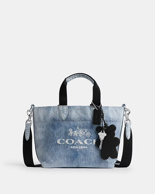COACH Vintage-Loved Denim Mini Tour Tote (CEB33)