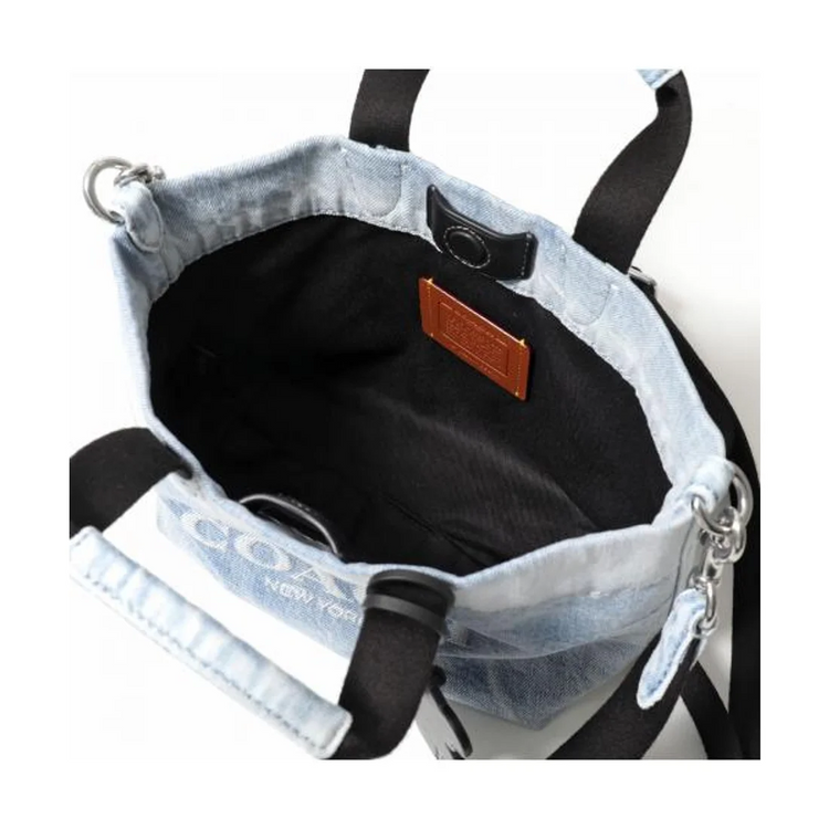 COACH Vintage-Loved Denim Mini Tour Tote (CEB33)