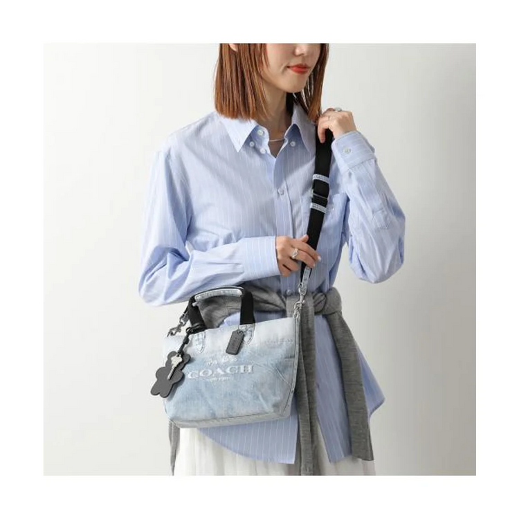 COACH Vintage-Loved Denim Mini Tour Tote (CEB33)