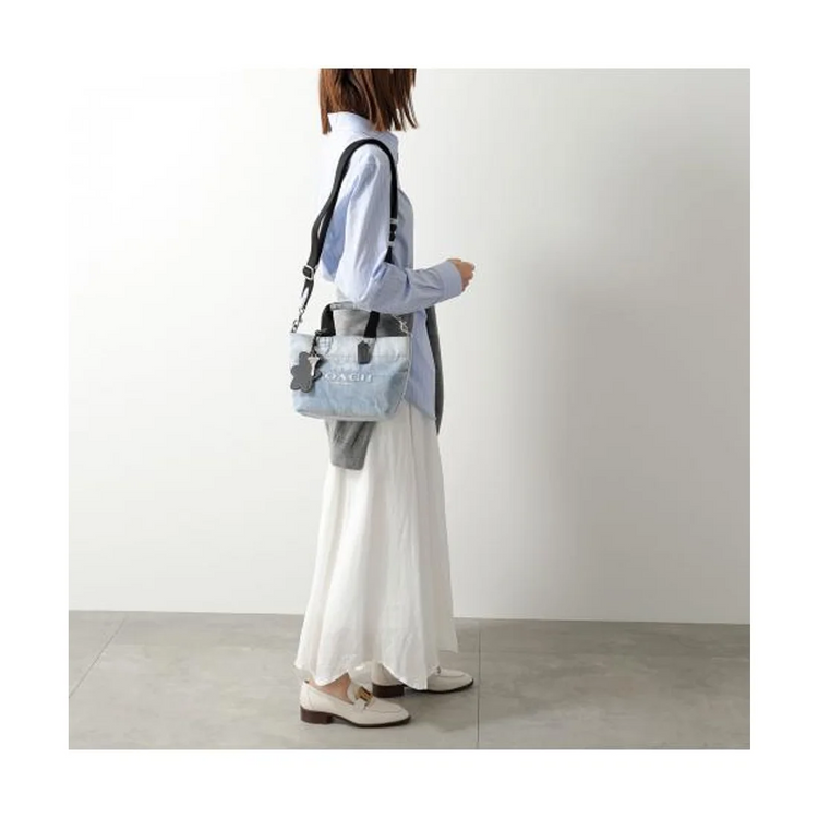 COACH Vintage-Loved Denim Mini Tour Tote (CEB33)