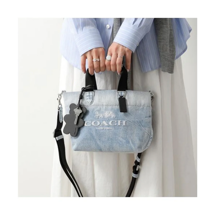 COACH Vintage-Loved Denim Mini Tour Tote (CEB33)