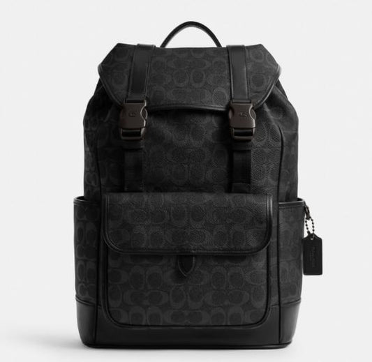 LEAGUE FLAP BACKPACK IN SIGNATURE CANVAS