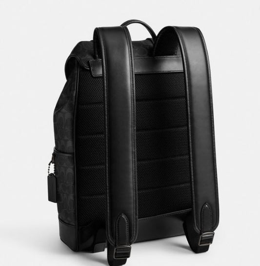 LEAGUE FLAP BACKPACK IN SIGNATURE CANVAS