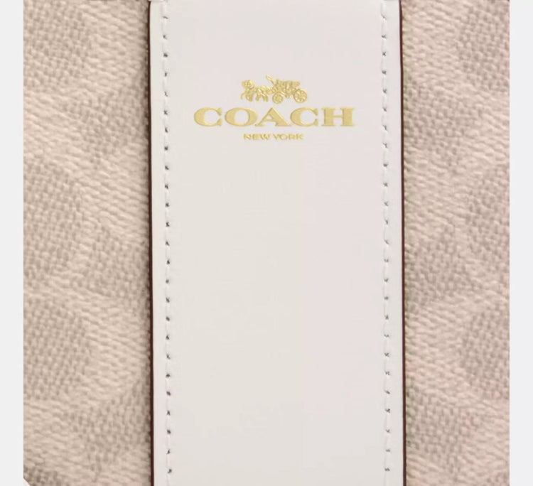 Coach - Corner Zip Wristlet In Signature Canvas (CW854)