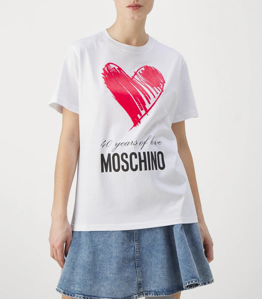 Printed Round Neck Short-Sleeves T-Shirt