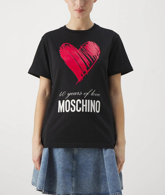Printed Round Neck Short-Sleeves T-Shirt