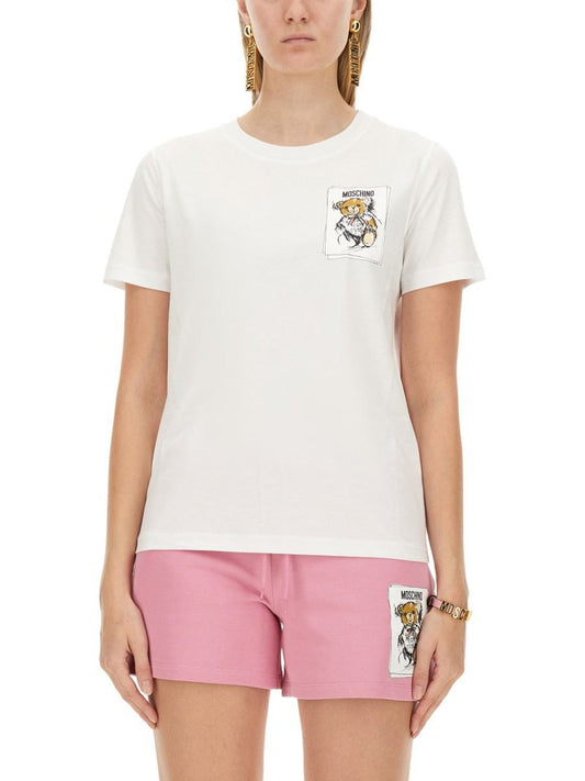 Printed Round Neck Short-Sleeves T-Shirt