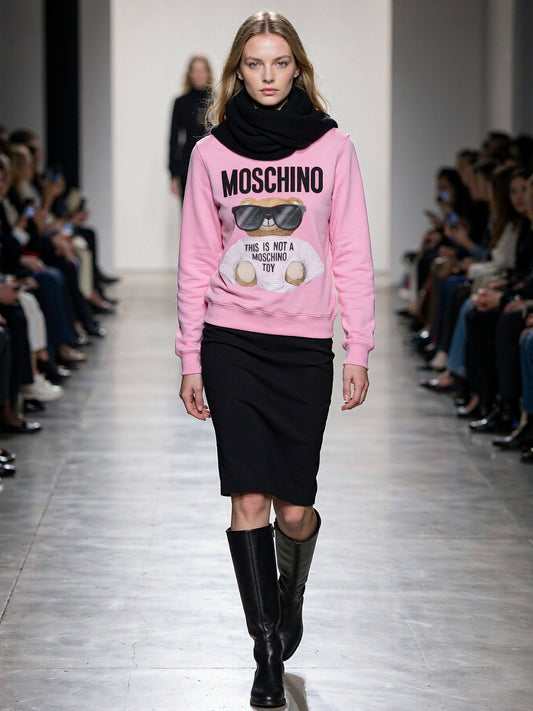 Cotton Long-Sleeved Printed Sweatshirt