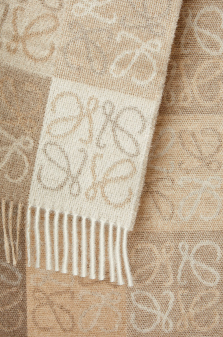 LOEWE Reversible Checkerboard Scarf (F810487)