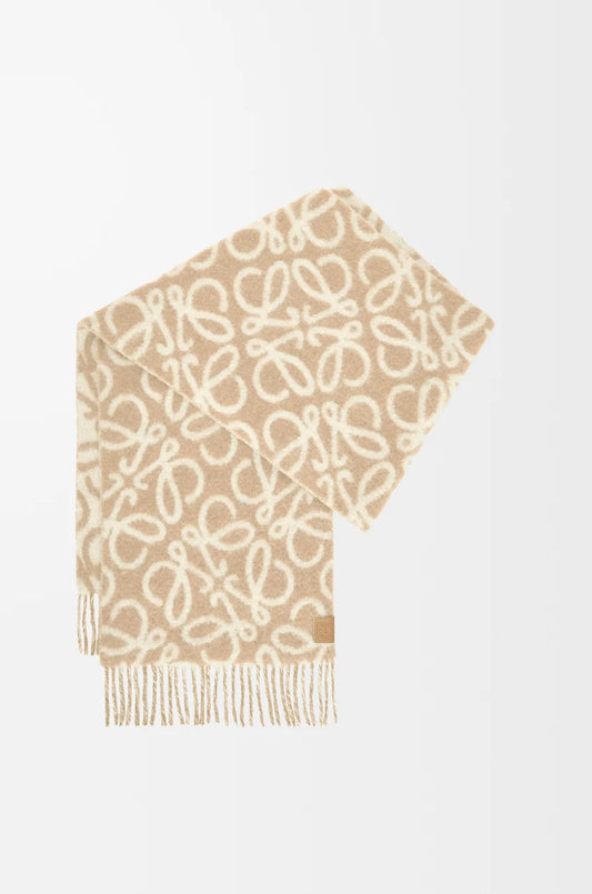 Alpaca and Wool Anagram Scarf