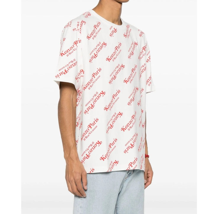 All-over Logo Printed Crewneck T-shirt T-shirt
