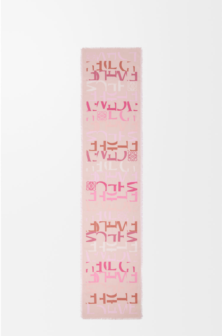 Scarf in wool, silk and cashmere blend (FSA2S1S )