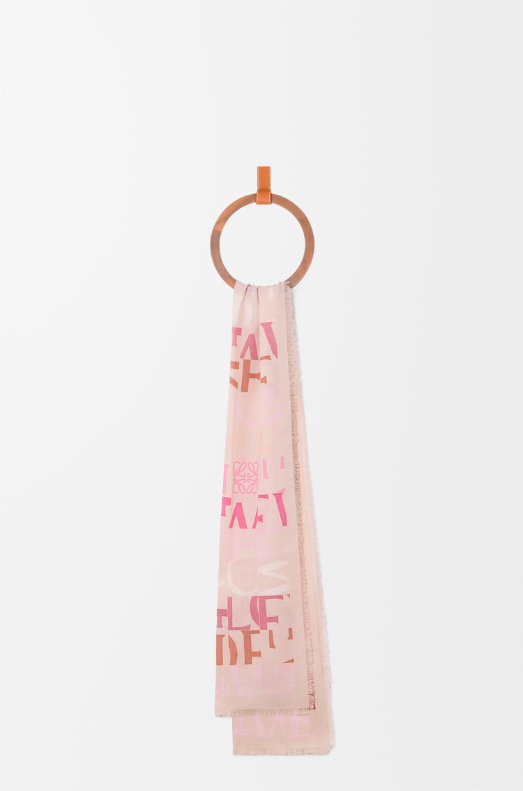 Scarf in wool, silk and cashmere blend (FSA2S1S )