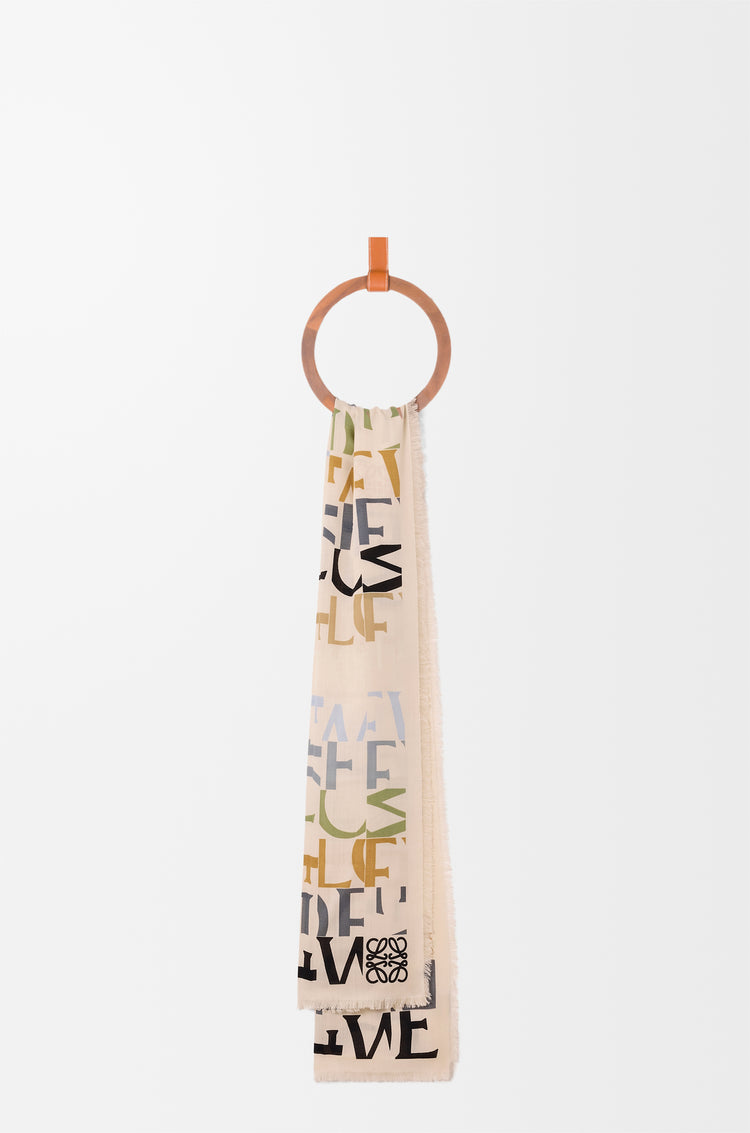Scarf in wool, silk and cashmere blend (FSA2S1S )