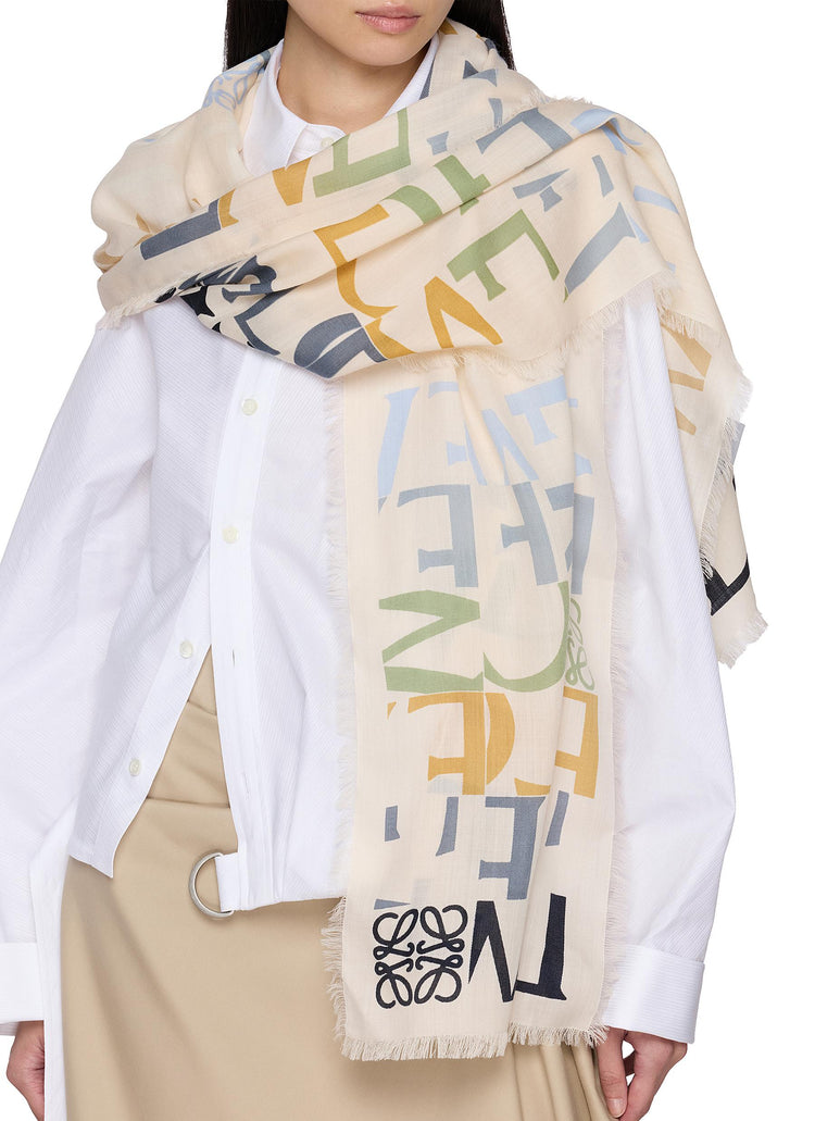 Scarf in wool, silk and cashmere blend (FSA2S1S )