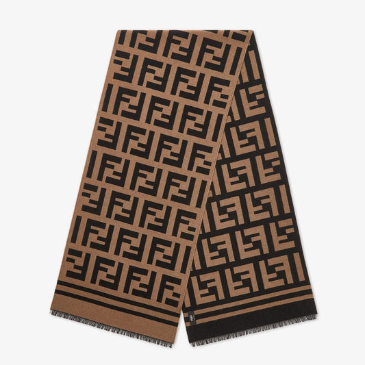 Logo Wool Cashemer Muffler