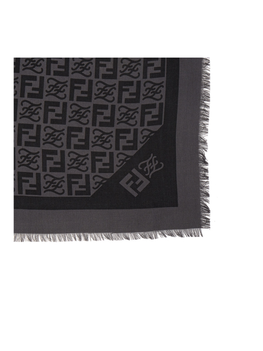 FF jacquard Silk Scarf