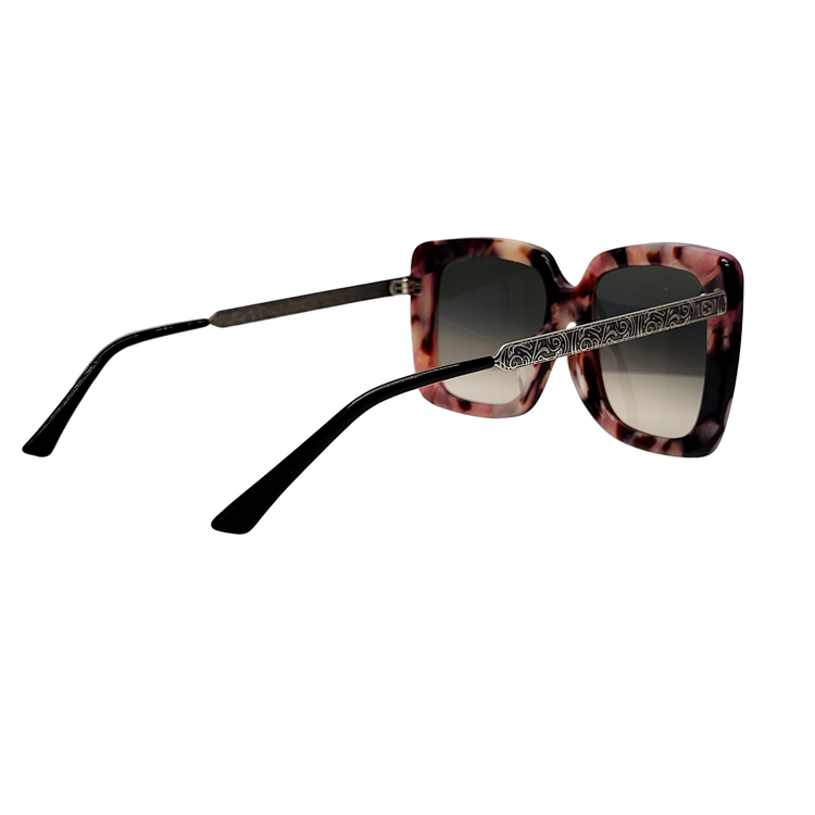 GG Tortoiseshell Pink Square Sunglasses (GG0216SA)