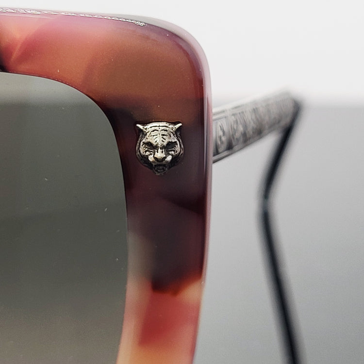 GG Tortoiseshell Pink Square Sunglasses (GG0216SA)