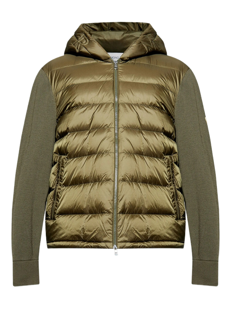Padded Wool Zip-Up Hoodie (K20919B00006)