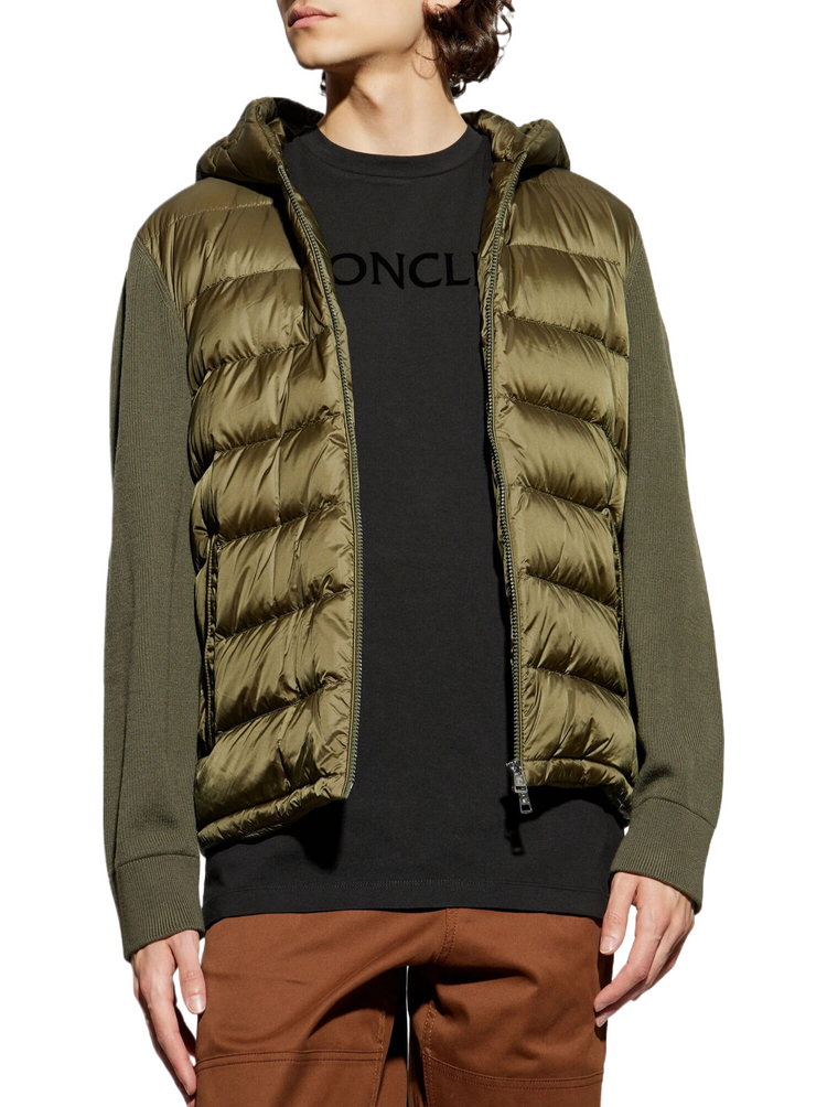 Padded Wool Zip-Up Hoodie (K20919B00006)