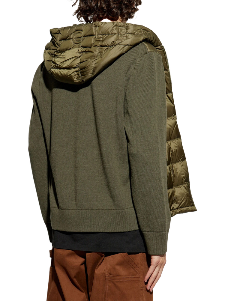 Padded Wool Zip-Up Hoodie (K20919B00006)
