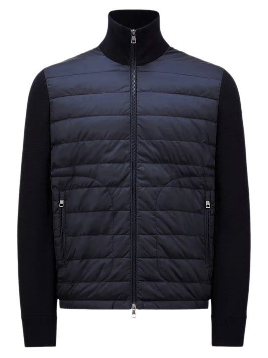 Padded Zip-Up Cardigan