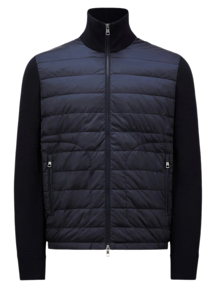 Padded Zip-Up Cardigan