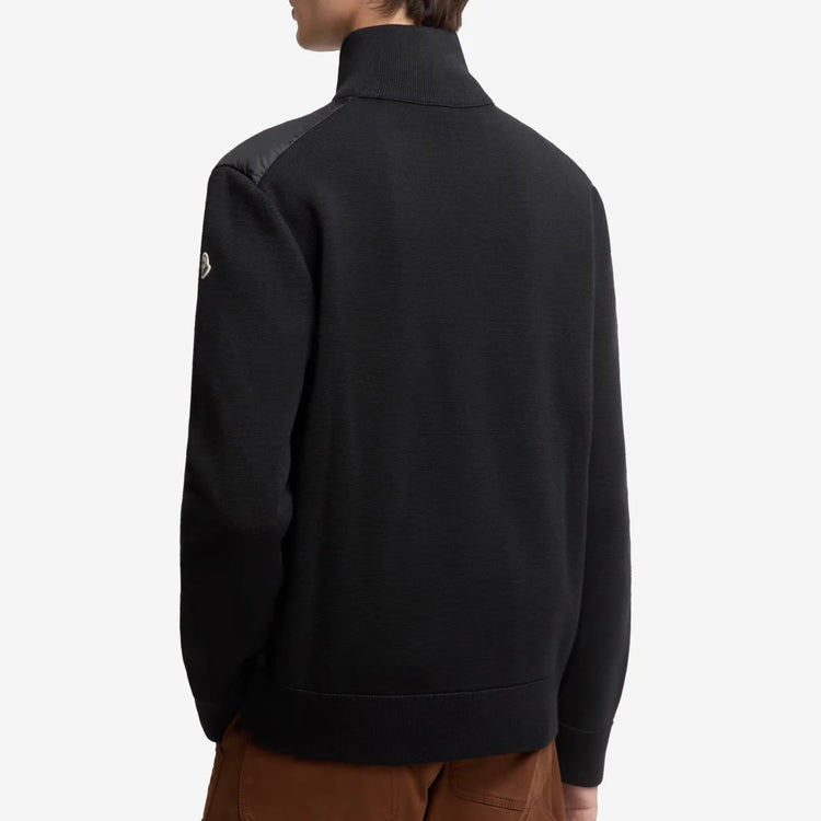 Padded Zip-Up Cardigan