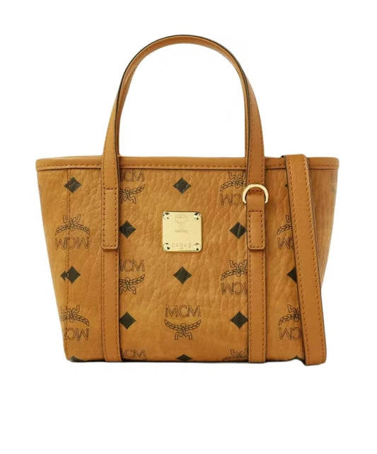 MCM X-Mini Toni Visetos Top Zip Shopper (MWPFSMT03)