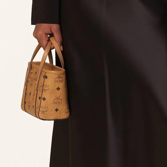 MCM X-Mini Toni Visetos Top Zip Shopper (MWPFSMT03)